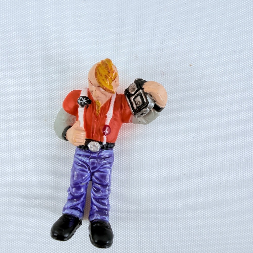 Micro Icons Punks Otto Figure Mohawk Red Shirt Purple Pants Collectible Toy